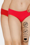 Zivame Anti-Microbial Low Rise Full Coverage Hipster Panty (Pack of 2) - Multicolor — thumbnail 1